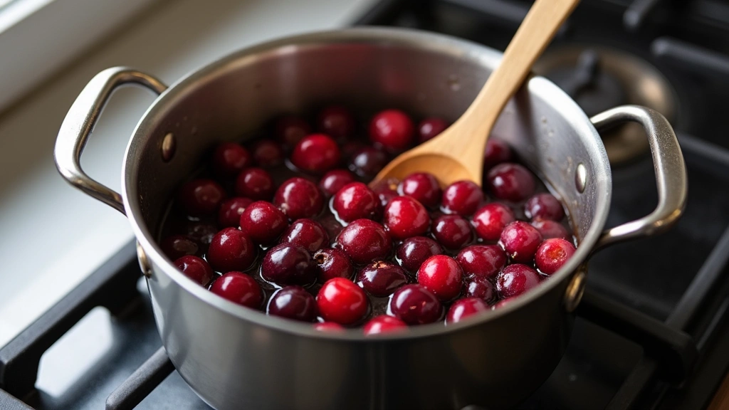 Cherry Pie Filling Recipes, Homemade & Delicious - Step 5: Heat the Mixture