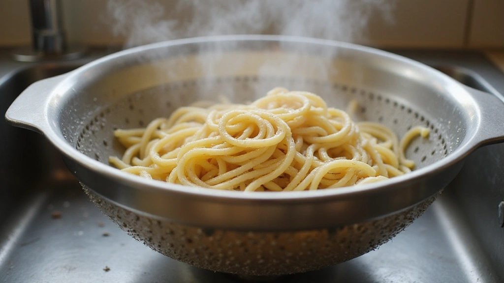 Delicious Bow Tie Pasta Recipes, Quick & Tasty - Step 3: Drain the Pasta