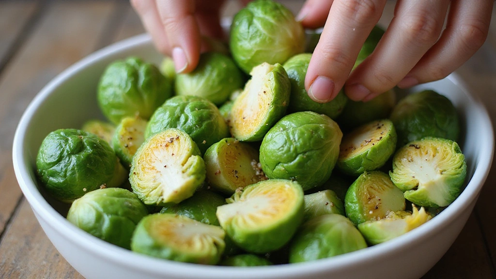 Delicious Brussel Sprout Recipes, Roasted & Crispy - Step 2: Season the Brussel Sprouts