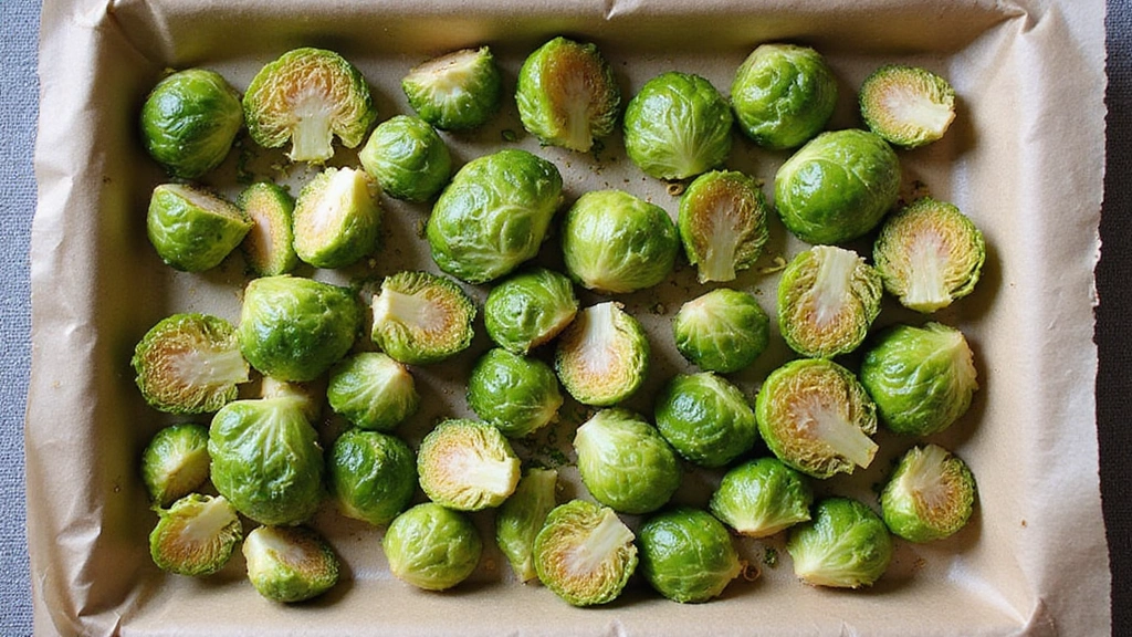 Delicious Brussel Sprout Recipes, Roasted & Crispy - Step 3: Arrange on Baking Sheet