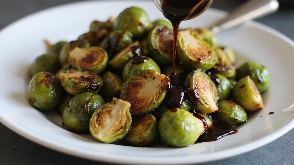 Delicious Brussel Sprout Recipes, Roasted & Crispy - Step 6: Drizzle with Balsamic Glaze
