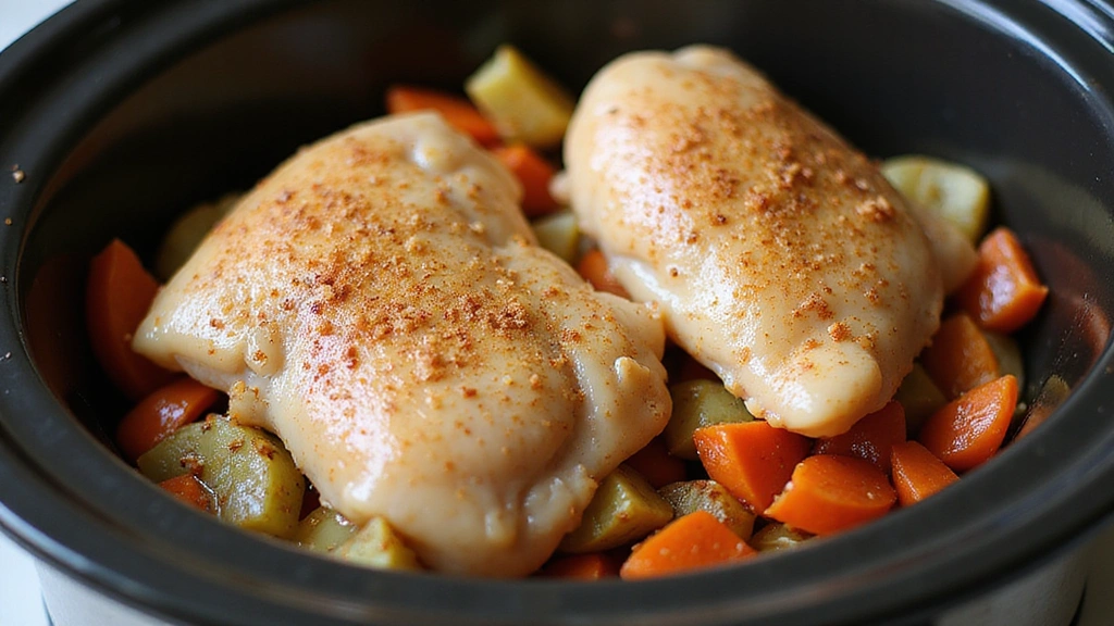 Easy Chicken Slow Cooker Recipes, Set & Forget - Step 4: Add Chicken and Seasonings