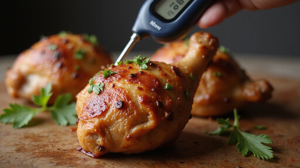 Easy Oven Chicken Drumstick Recipes, Juicy & Flavorful - Step 6: Check Temperature