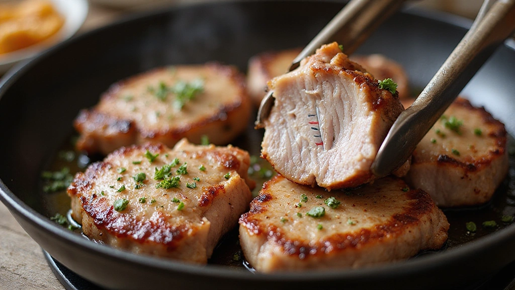 Easy Pork Chop Recipes, Quick & Delicious - Step 5: Flip and Cook
