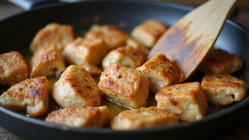 High Protein Crockpot Recipes, Muscle-Building & Easy - Step 2: Sear the Chicken