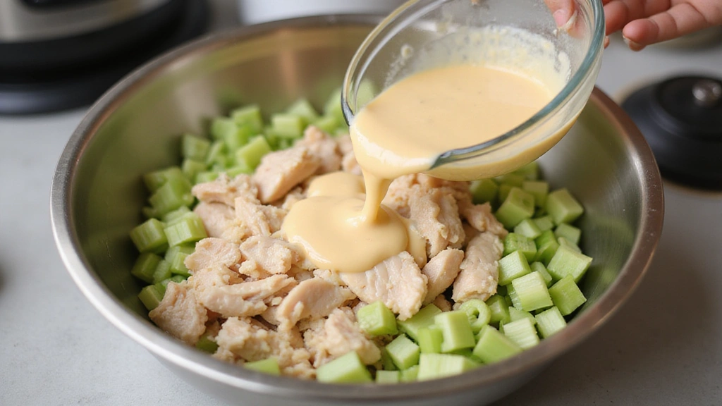 Homemade Chicken Salad Chick Copycat Recipes, Tested & Delicious - Step 5: Combine Dressing with Base