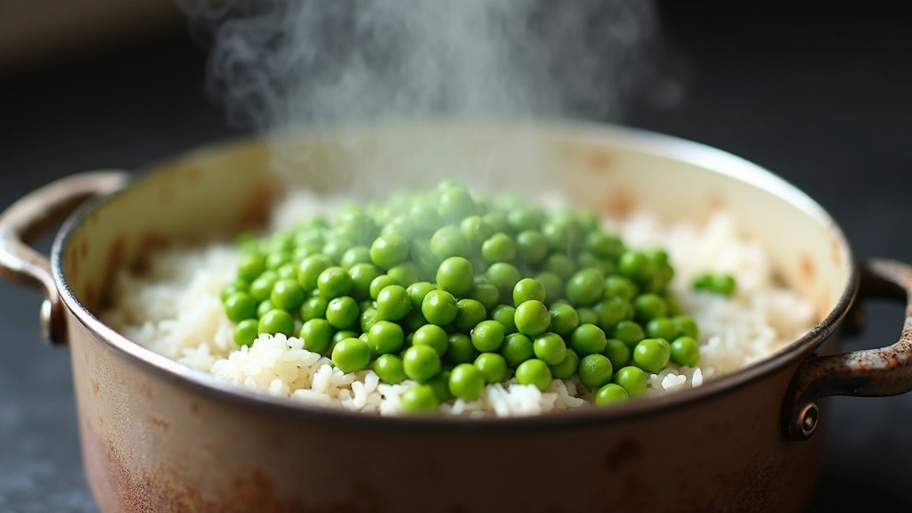 Rice Dinner Recipes, Easy & One-Pot - Step 8: Add Peas and Rest