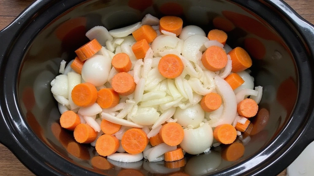 Tender Crockpot Chicken Breast Recipes, Set It & Forget It - Step 4: Layer Vegetables