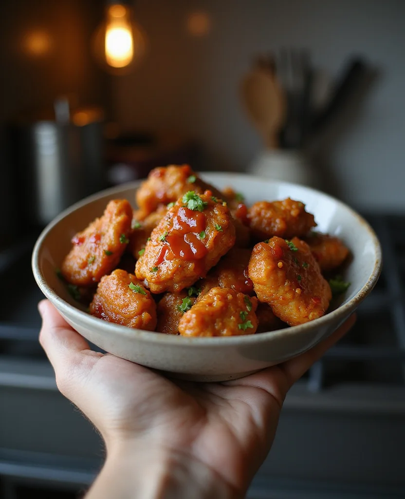 Bang Bang Chicken Bowl: Spicy, Crispy & Delicious - Step 5: Fry the Chicken 1