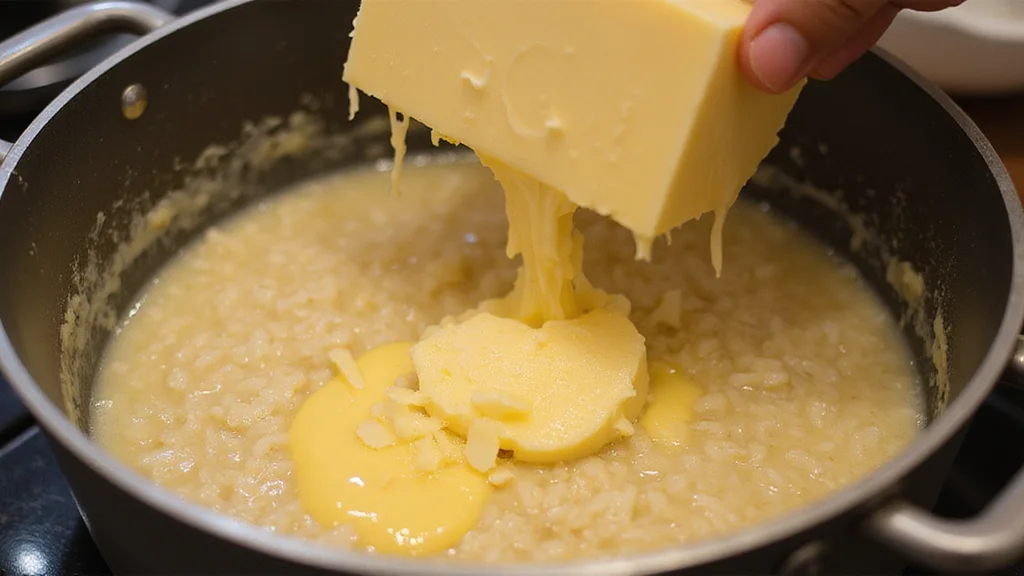 Classic Italian Risotto: Creamy and Comforting with Every Spoonful - Step 7: Add Parmesan and Butter