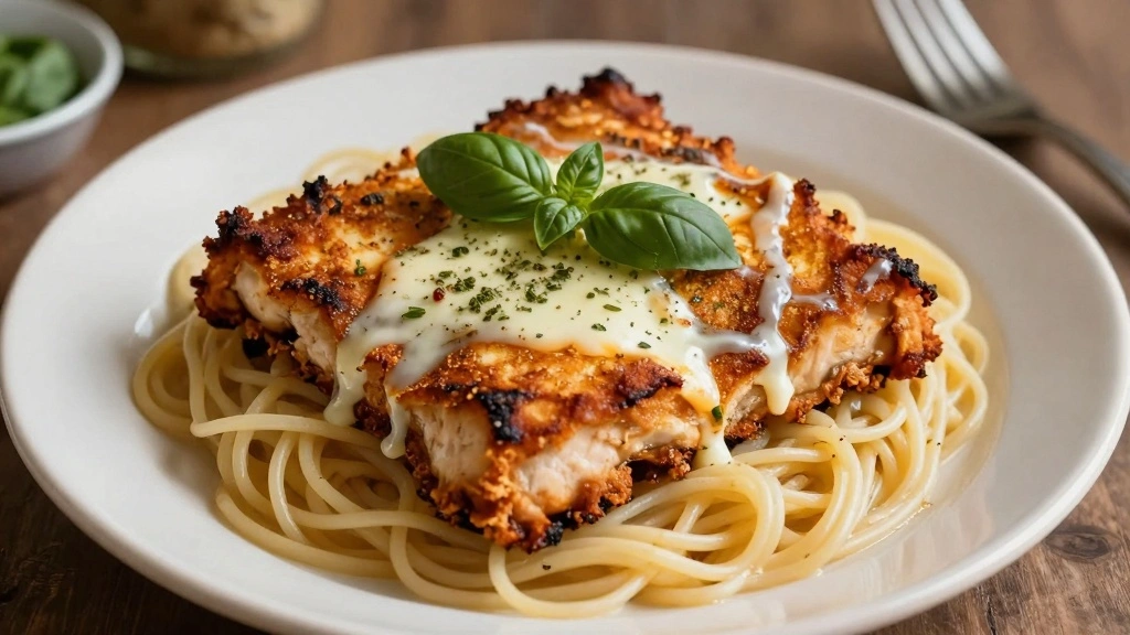 Crispy Baked Chicken Parmesan: Easy Italian Recipe - Step 6: Garnish and Serve 1