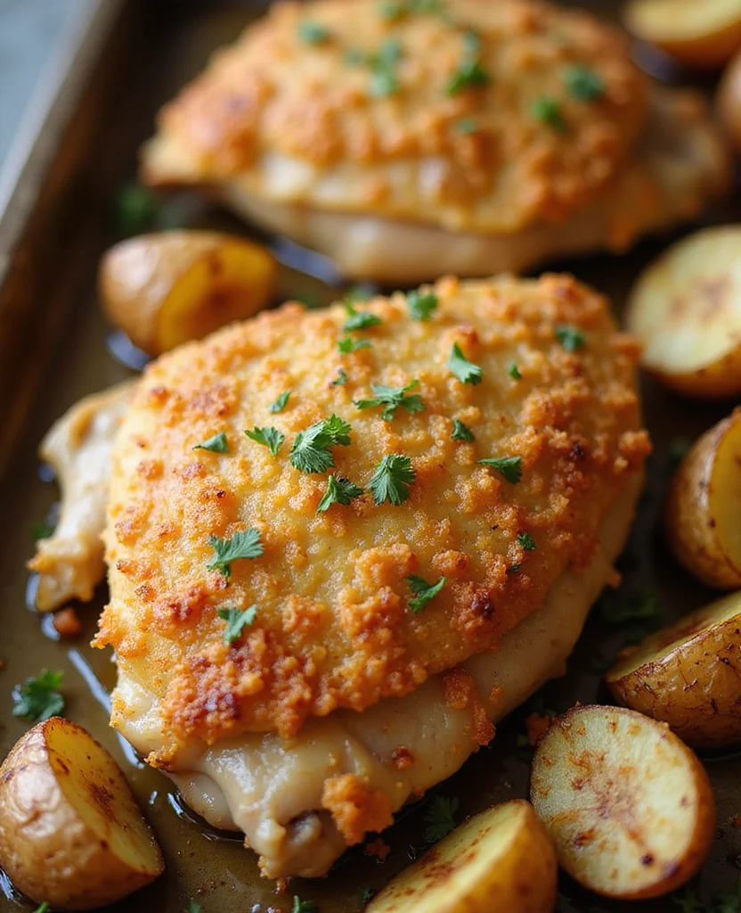 Garlic Parmesan Chicken and Potatoes: One-Pan Dinner - Step 1: Prepare Ingredients 1