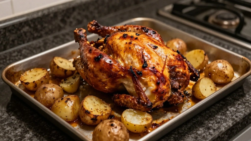 Garlic Parmesan Chicken and Potatoes: One-Pan Dinner - Step 7: Rest and Serve 1
