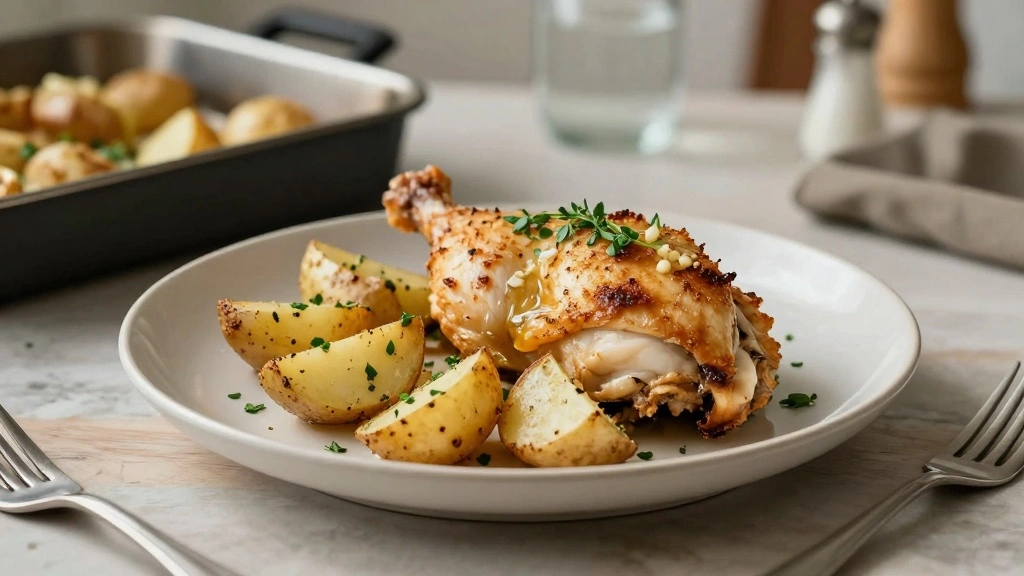 Garlic Parmesan Chicken and Potatoes: One-Pan Dinner