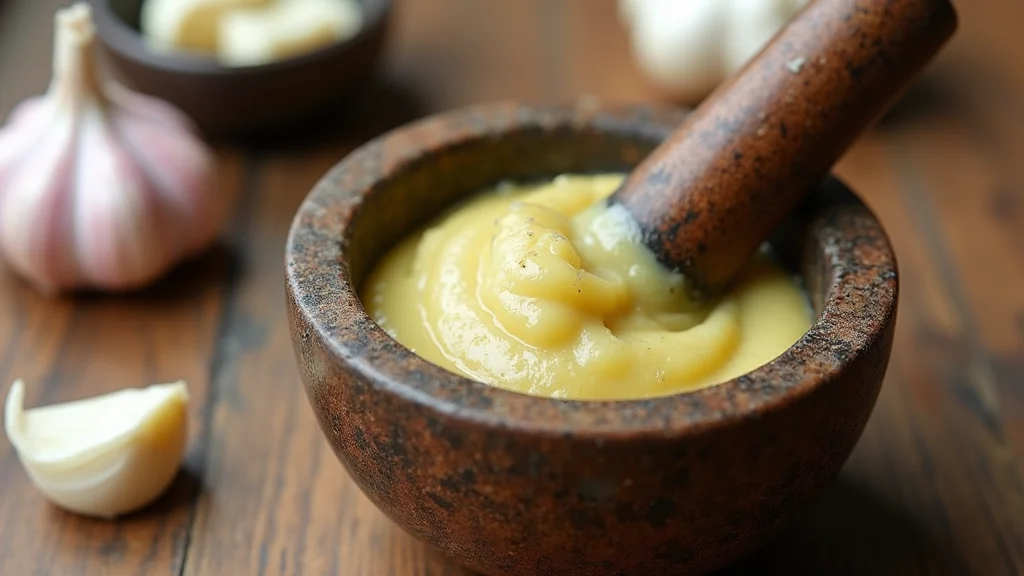 How to Make Perfect Homemade Pesto for Pasta and More - Step 4: Crush Garlic in Mortar