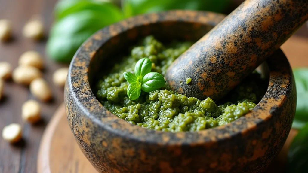 How to Make Perfect Homemade Pesto for Pasta and More - Step 5: Combine Basil and Pine Nuts