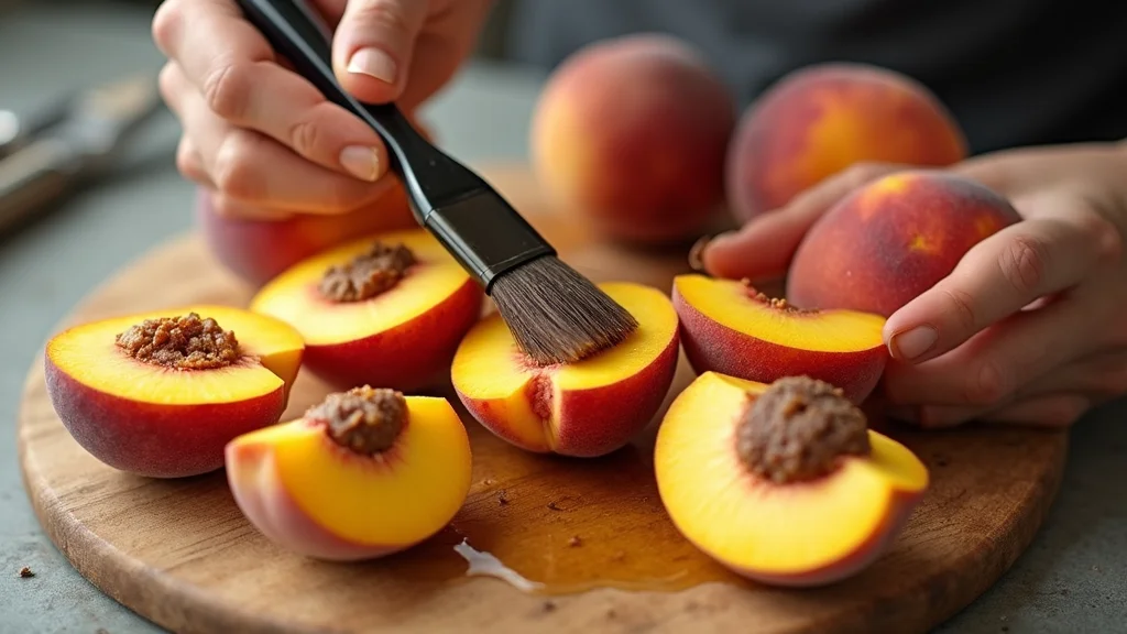 How to Make the Ultimate Grilled Peach Salad for Summer BBQs - Step 2: Prepare the Peaches