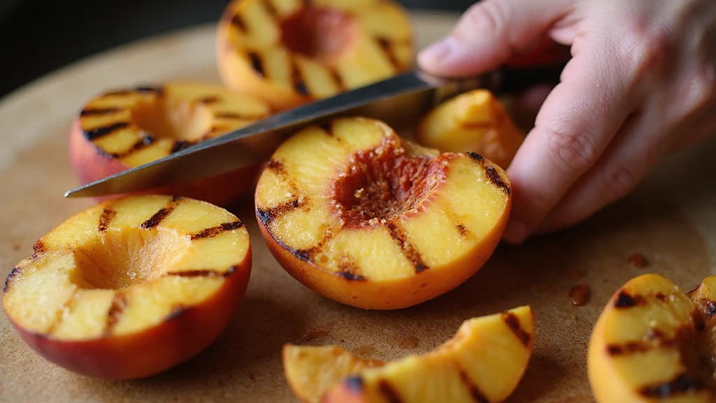 How to Make the Ultimate Grilled Peach Salad for Summer BBQs - Step 6: Add Grilled Peaches