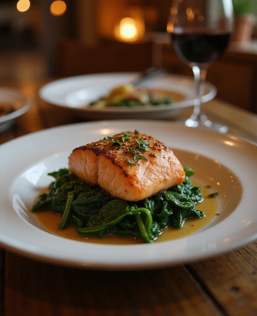 Salmon on Spinach Recipe: Healthy & Restaurant-Worthy - Step 3: Sear the Salmon 1