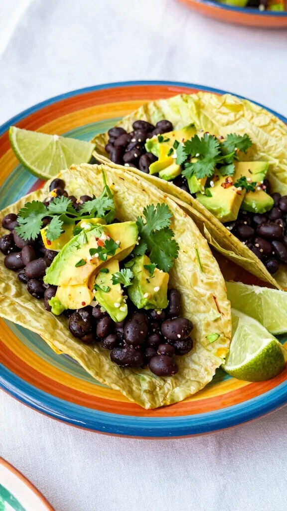 15 Dinner Recipes Healthy Enough for Clean Eating - 12. Black Bean Tacos with Avocado Salsa 1