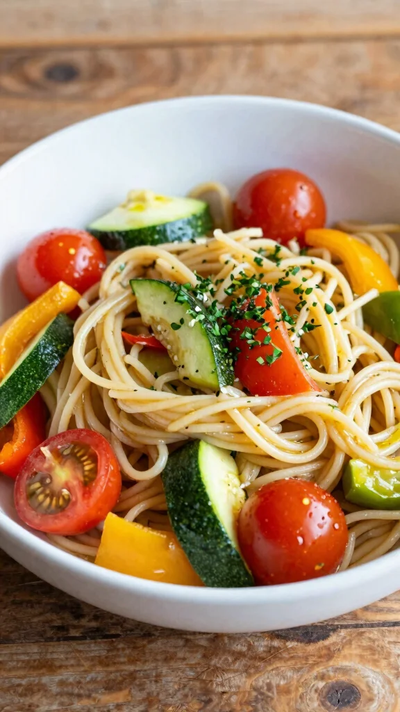 15 Dinner Recipes Healthy Enough for Clean Eating - 15. Veggie-Loaded Whole Wheat Pasta 1