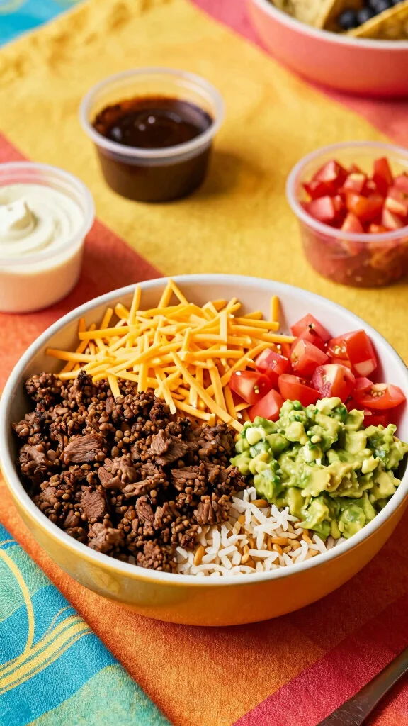 15 Easy Dinner Recipes Healthy Cheap & Budget-Friendly - 12. Taco Bowl 1