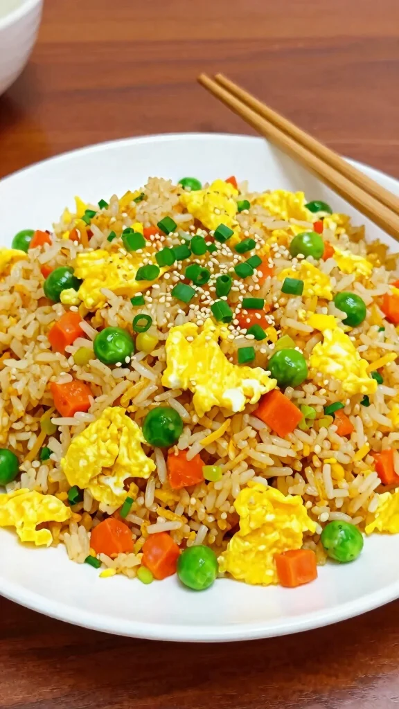 15 Easy Dinner Recipes Healthy Cheap & Budget-Friendly - 14. Egg Fried Rice 1