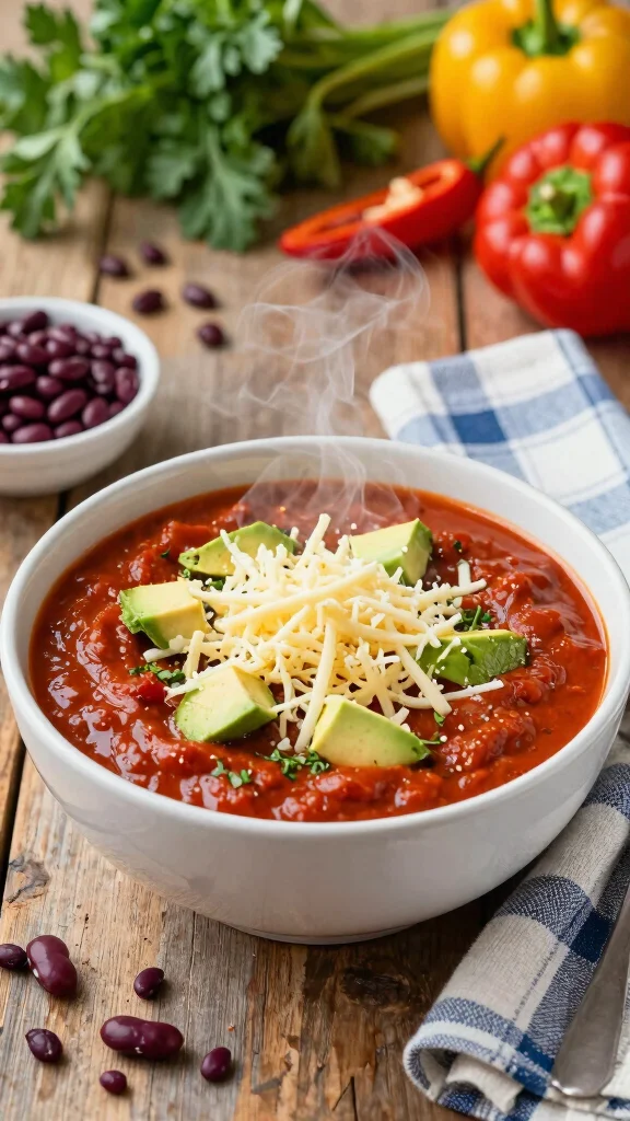 15 Easy Dinner Recipes Healthy Cheap & Budget-Friendly - 3. One-Pot Chili 1