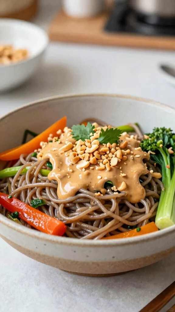 15 Healthy Dinner Recipes Easy Quick Simple - 12. Thai Peanut Noodle Bowl 1