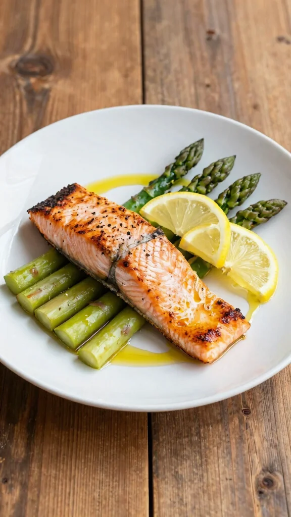 15 Healthy Dinner Recipes Easy Quick Simple - 8. Baked Salmon with Asparagus 1