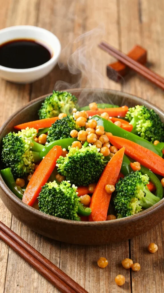 15 Healthy Dinner Recipes Vegetarian & Flavorful - 3. Chickpea Stir-Fry 1