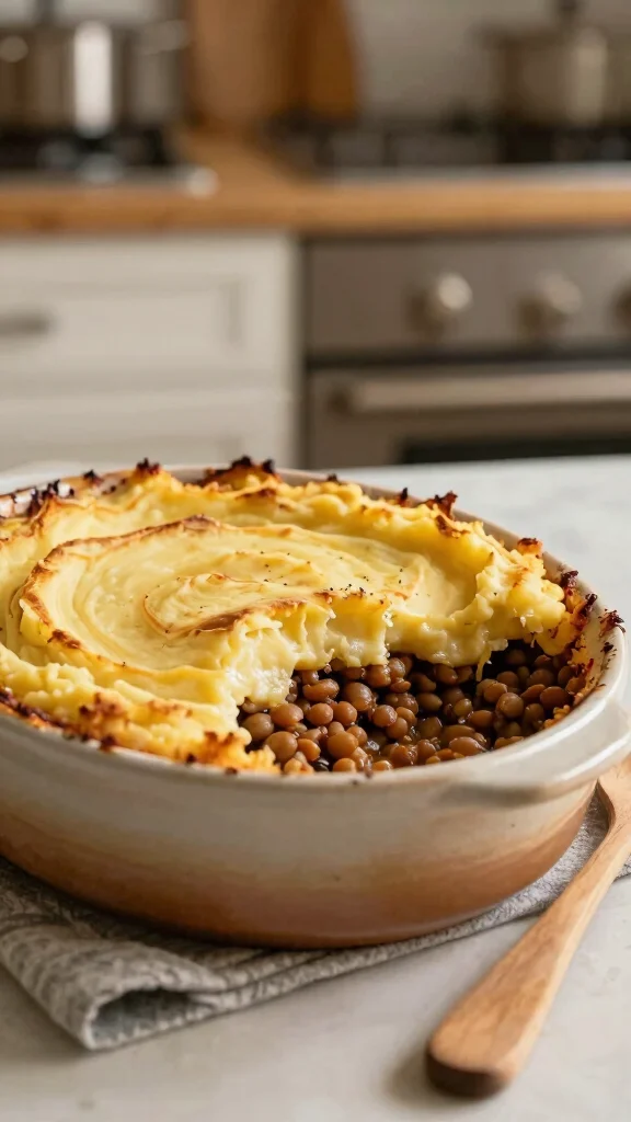 15 Healthy Dinner Recipes Vegetarian & Flavorful - 4. Lentil and Sweet Potato Shepherd's Pie 1