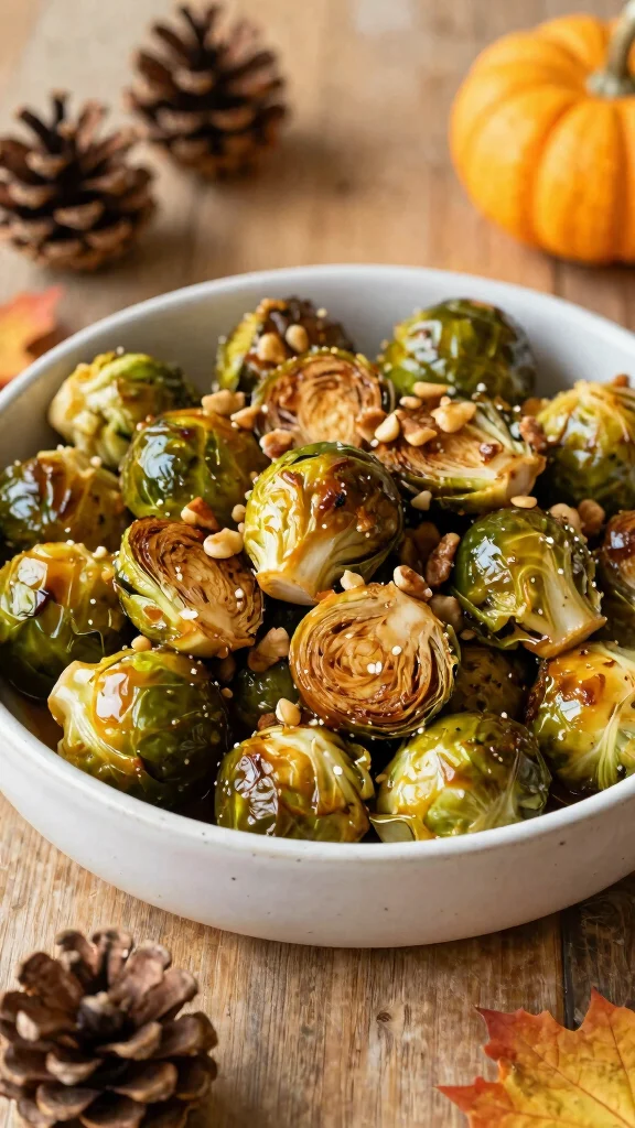 15 Healthy Fall Recipes Dinner Ideas for Cozy Nights - 2. Maple Glazed Brussels Sprouts 1