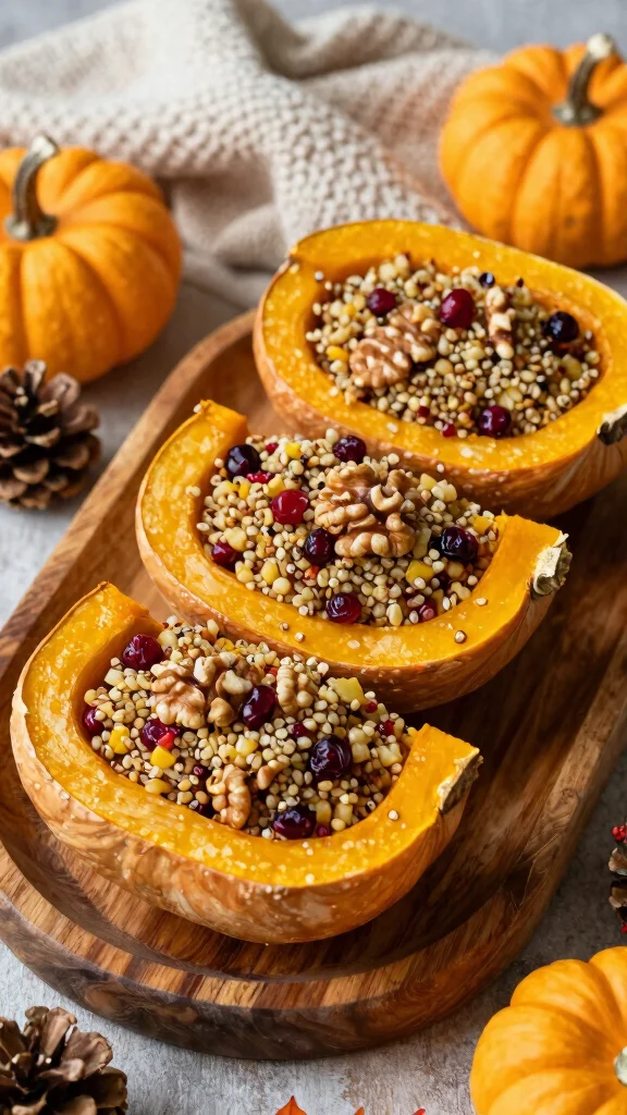 15 Healthy Fall Recipes Dinner Ideas for Cozy Nights - 4. Quinoa Stuffed Acorn Squash 1