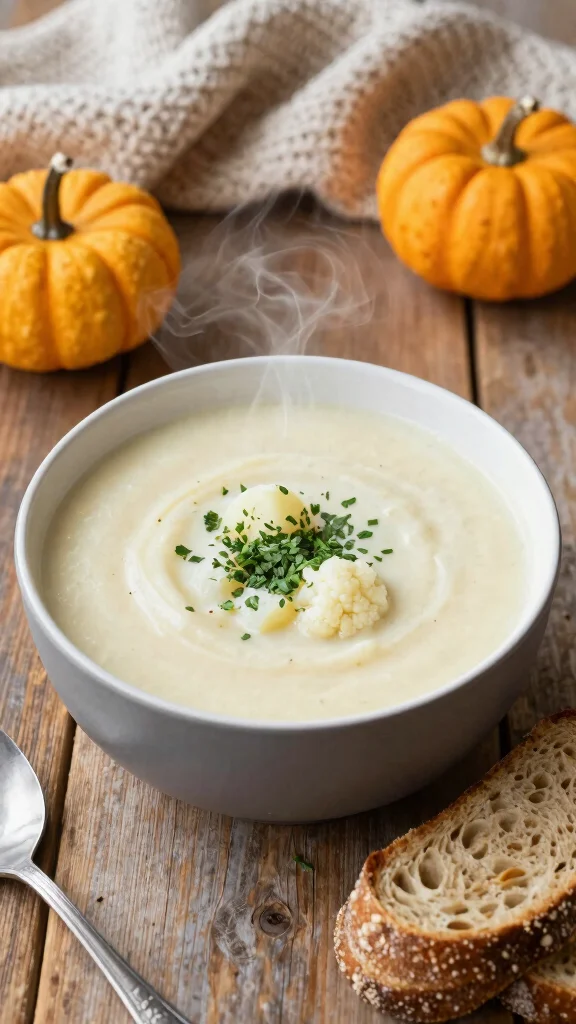 15 Healthy Fall Recipes Dinner Ideas for Cozy Nights - 9. Cauliflower and Potato Soup 1