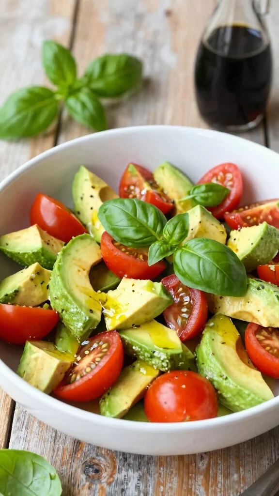 15 Healthy Fast Dinner Recipes When You're Short on Time - 5. Avocado and Tomato Salad 1