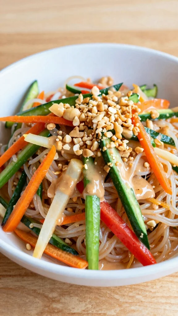 15 Healthy Food Lunch Ideas for Balanced Meals - 13. Thai Peanut Noodle Salad 1