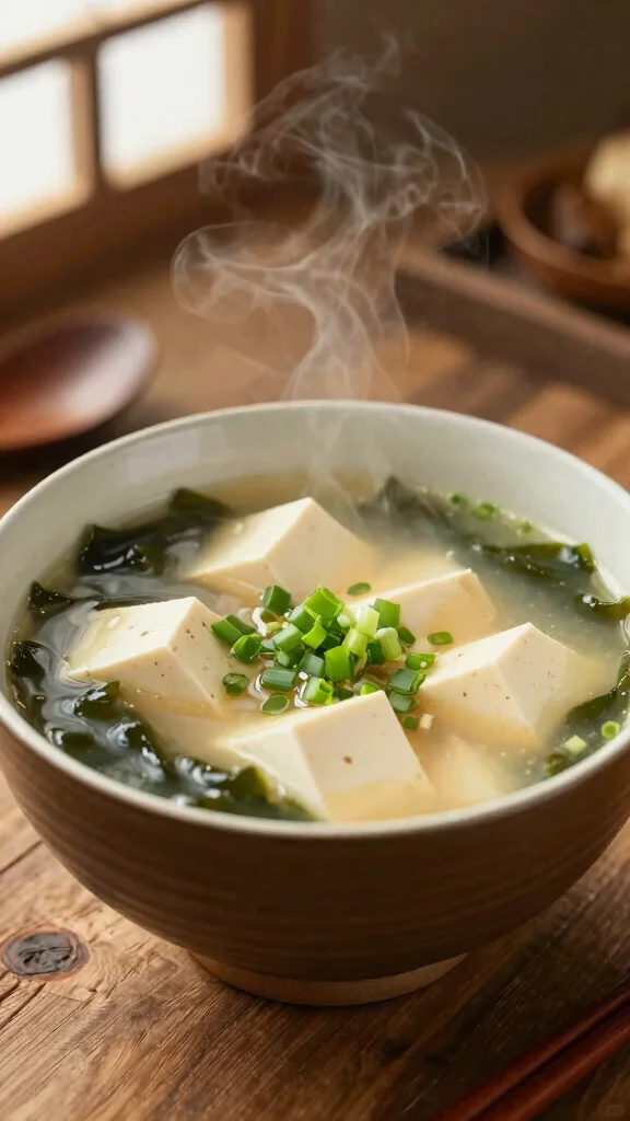 15 Healthy Food Lunch Ideas for Balanced Meals - 14. Miso Soup with Tofu and Seaweed 1