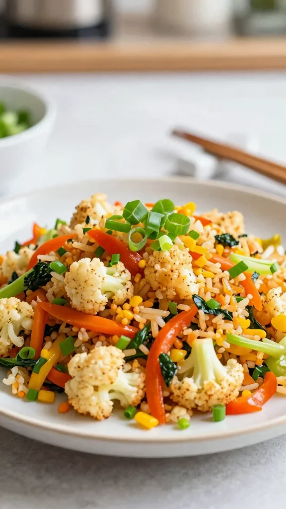 15 Healthy Food Lunch Ideas for Balanced Meals - 9. Cauliflower Fried Rice 1