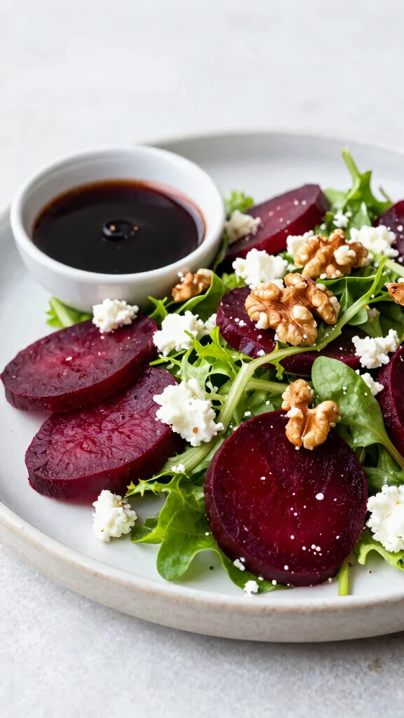 15 Healthy Light Dinner Recipes for Clean Eating - 13. Roasted Beet and Goat Cheese Salad 1