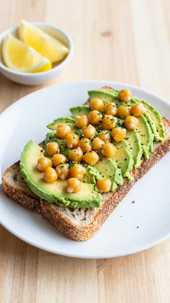 15 Healthy Light Dinner Recipes for Clean Eating - 15. Chickpea and Avocado Toast 1
