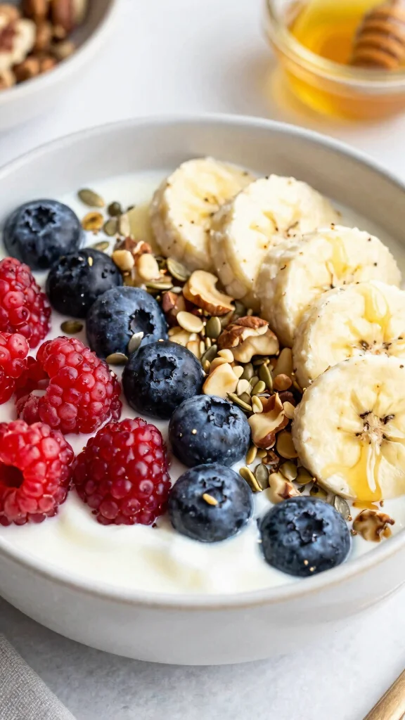 15 Healthy Lunch Aesthetic Ideas for Instagram-Worthy Meals - 15. Fruit & Nut Energy Bowls 1