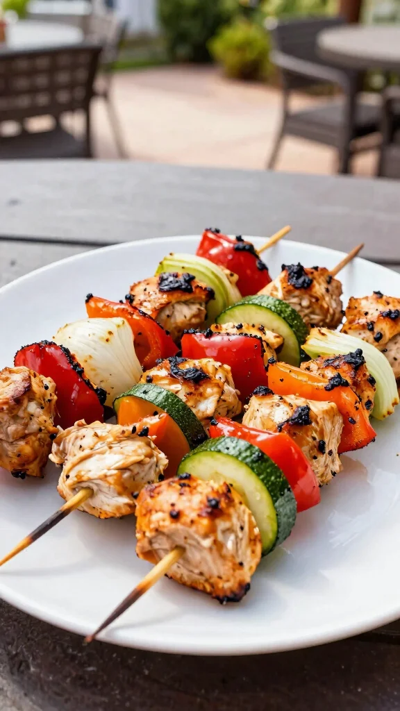 15 Healthy Lunch Ideas for Kids (Fun & Nutritious) - 15. Grilled Chicken and Veggie Skewers 1