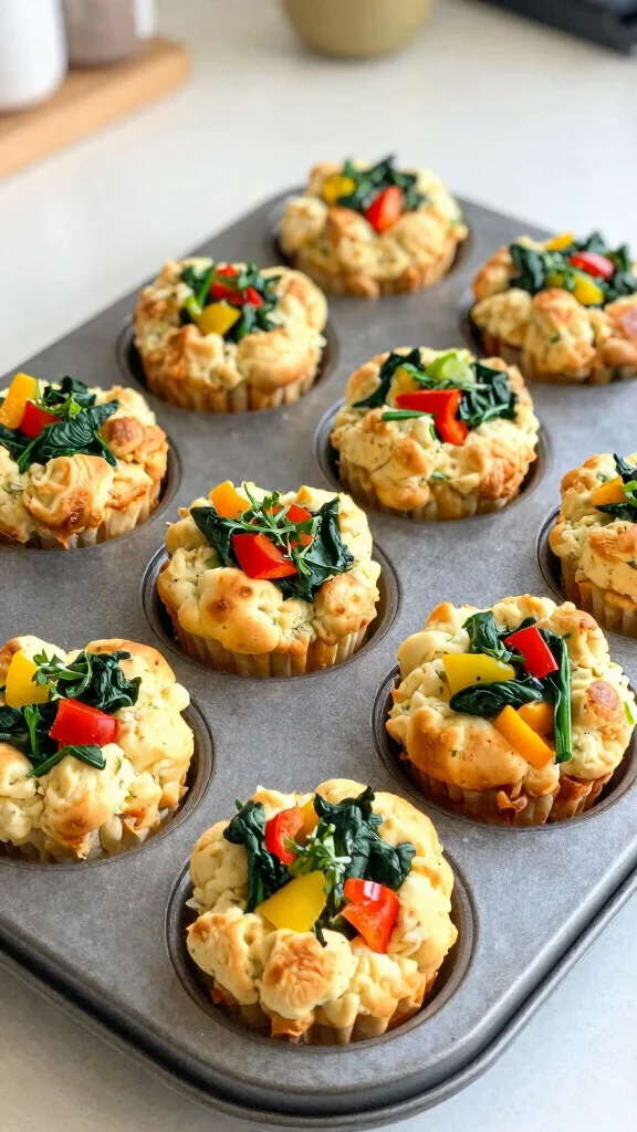15 Healthy Lunch Ideas for School Kids Will Love - 14. Egg Muffins with Veggies 1