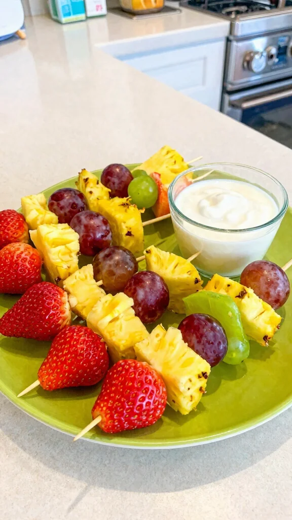 15 Healthy Lunch Ideas for School Kids Will Love - 5. Fun Fruit Kabobs 1