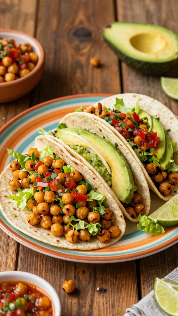 15 Healthy Lunch Meal Prep for the Week: Plant-Based Delights - 12. Chickpea Tacos 1