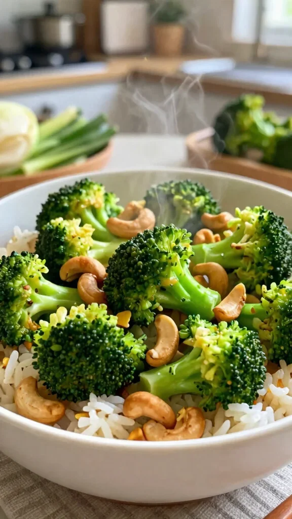 15 Healthy Lunch Meal Prep for the Week: Plant-Based Delights - 15. Broccoli & Cashew Stir-Fry 1
