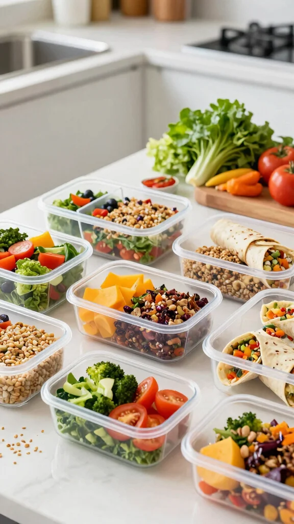 15 Healthy Lunch Meal Prep for the Week: Plant-Based Delights - 3. Sweet Potato & Lentil Wraps 1