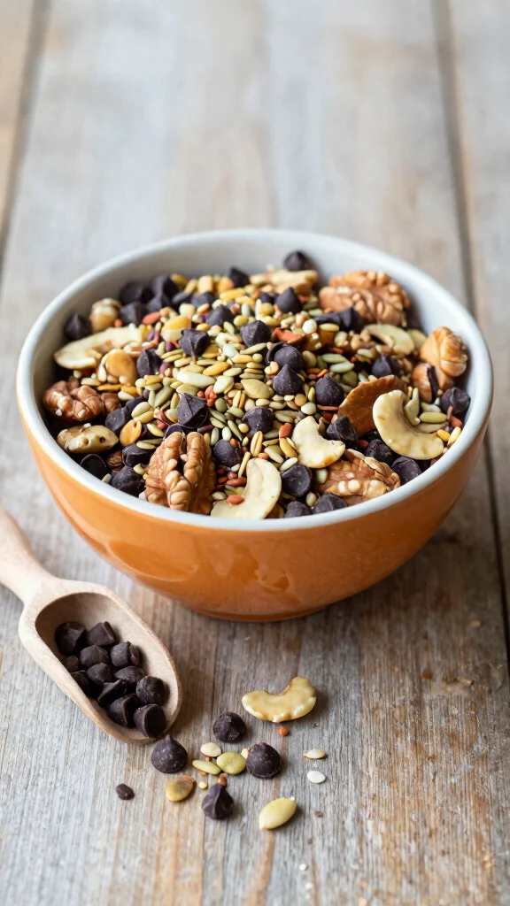 15 Healthy Lunch Snacks for Energy & Clean Eating - 13. Nut and Seed Trail Mix 1