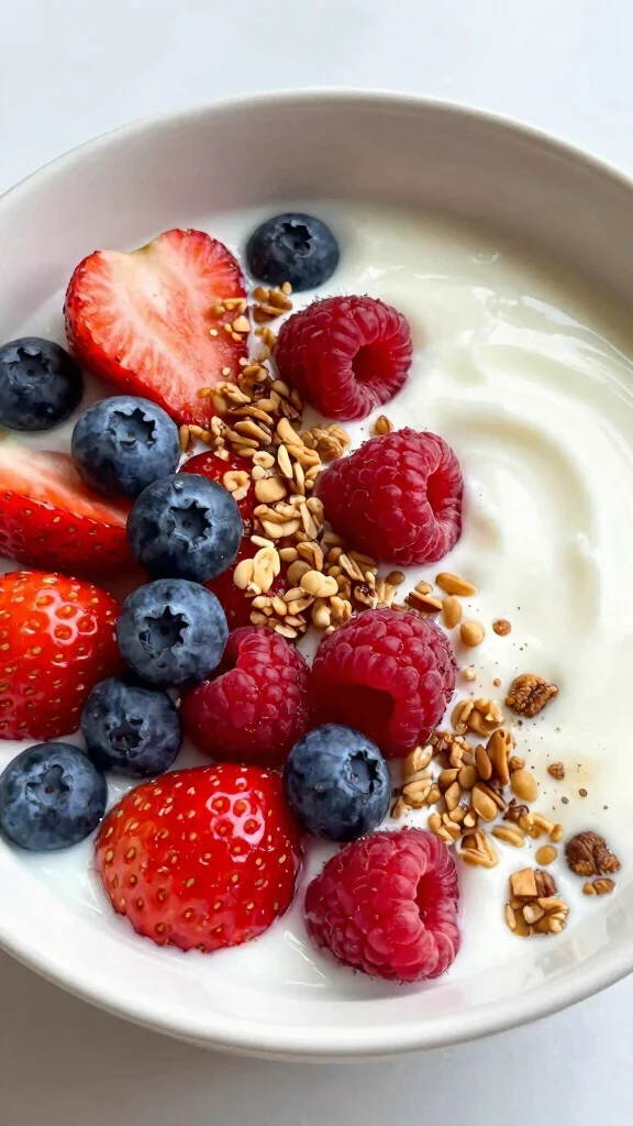 15 Healthy Lunch Snacks for Energy & Clean Eating - 15. Coconut Yogurt with Berries 1